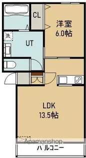 ル スリール【1階】の間取り